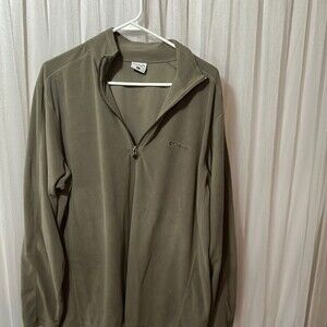 Columbia men’s large 3/4 zip fleece shirt